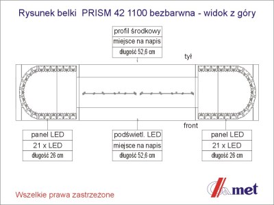 PRISM 30 W bezb 1100 widok z góry